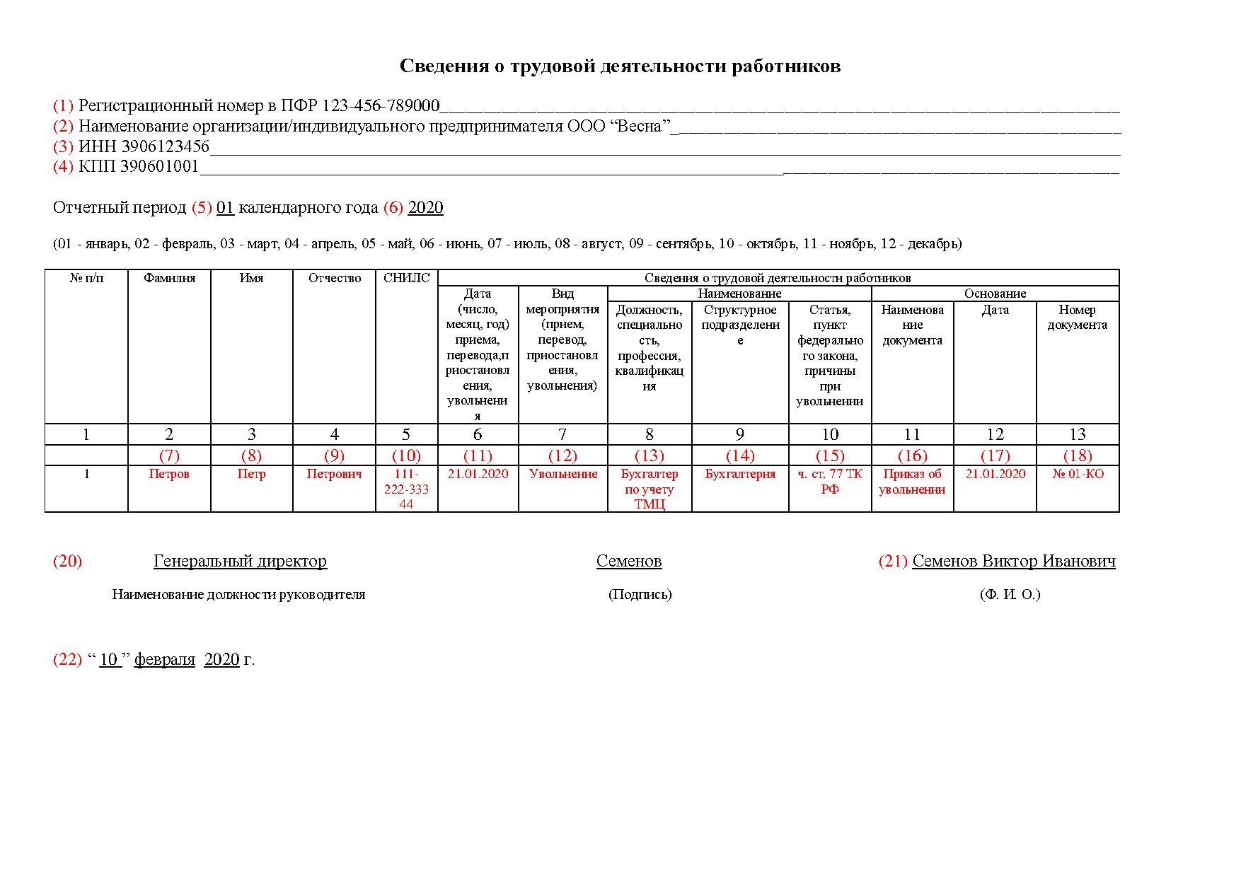 Новая отчетность в ПФР 2020 по форме СЗВ - ответы на вопросы – Учет без  забот